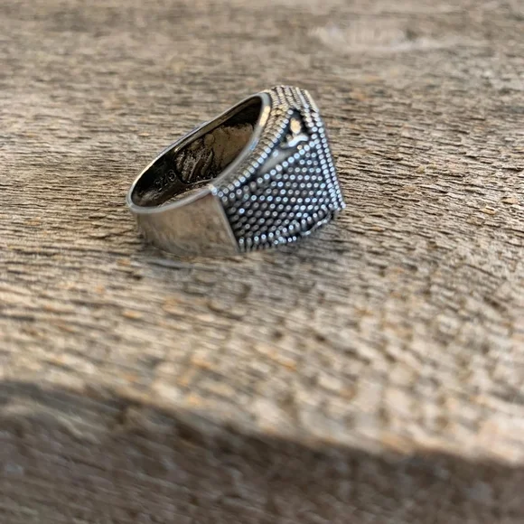 New! Black Onyx Men's Ring - Size 8 - Picture 5 of 5